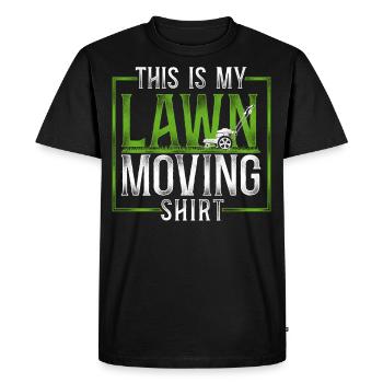 Lawn Mower Mowing Dad Father - Men's Premium Organic T-Shirt - black - Front - Nico (187cm)