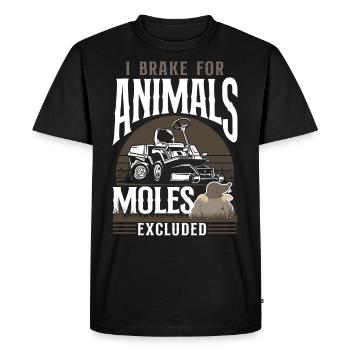 Lawn Mower Mowing Dad Father - Men's Premium Organic T-Shirt - black - Front - Nico (187cm)