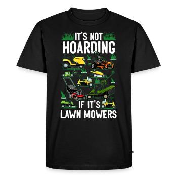 Lawn Mower Mowing Dad Father - Men's Premium Organic T-Shirt - black - Front - Nico (187cm)