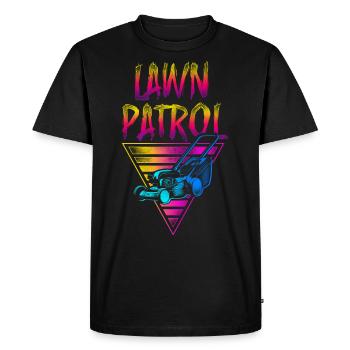Lawn Mower Mowing Dad Father - Men's Premium Organic T-Shirt - black - Front - Nico (187cm)