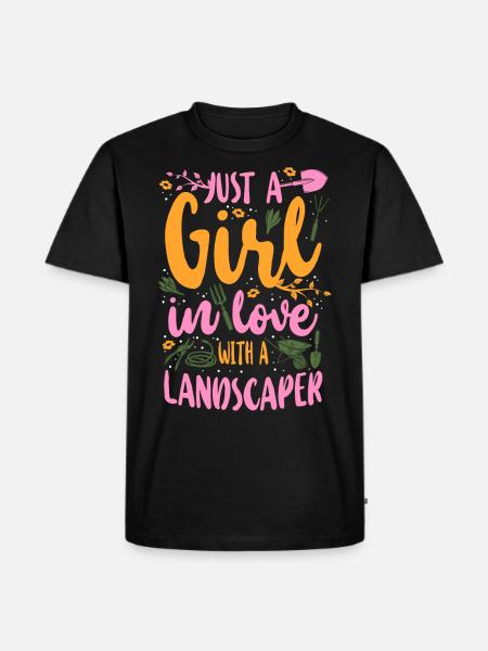 Landscaper Landscaping Landscape - Männer Premium Bio T-Shirt - Schwarz