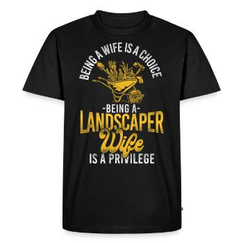 Landscaper Landscaping Landscape - Men's Premium Organic T-Shirt - black - Front - Nico (187cm)