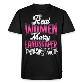 Landscaper Landscaping Landscape - Men's Premium Organic T-Shirt - black - Front - Nico (187cm)