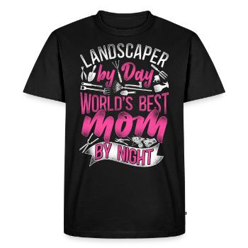 Landscaper Landscaping Landscape - Men's Premium Organic T-Shirt - black - Front - Nico (187cm)