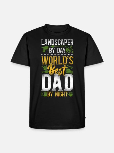 Landscaper Landscaping Landscape - Men's Premium Organic T-Shirt - black