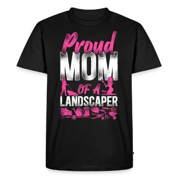 Landscaper Landscaping Landscape - Men's Premium Organic T-Shirt - black - Front - Nico (187cm)