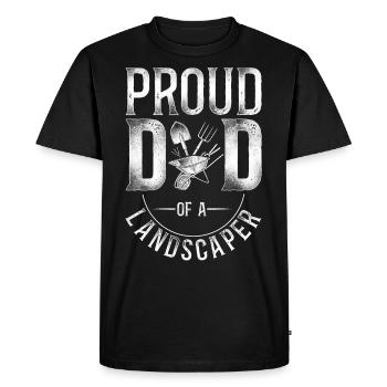 Landscaper Landscaping Landscape - Men's Premium Organic T-Shirt - black - Front - Nico (187cm)