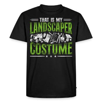 Landscaper Landscaping Landscape - Men's Premium Organic T-Shirt - black - Front - Nico (187cm)