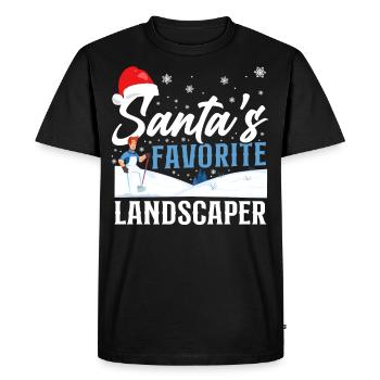Landscaper Landscaping Landscape - Men's Premium Organic T-Shirt - black - Front - Nico (187cm)