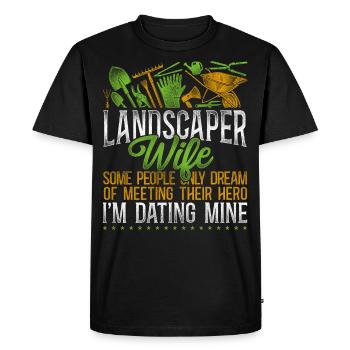 Landscaper Landscaping Landscape - Men's Premium Organic T-Shirt - black - Front - Nico (187cm)