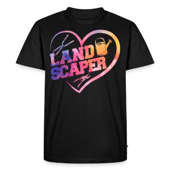 Landscaper Landscaping Landscape - Men's Premium Organic T-Shirt - black - Front - Nico (187cm)