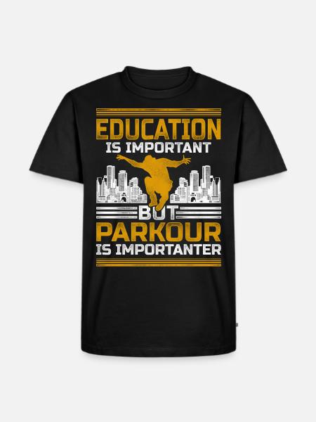 Parkour Free Running Traceur - Men's Premium Organic T-Shirt - black