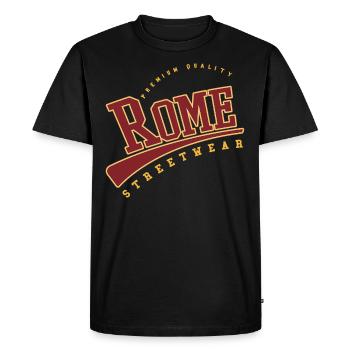 Rome Rome Italie Collège Style Lycée - T-shirt Premium bio Homme - noir - Devant - Nico (187cm)