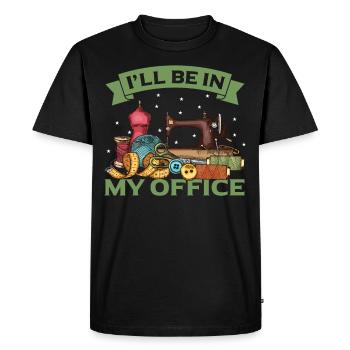 Machine à coudre Fil Quilting Fournitures Drôle De Point - T-shirt Premium bio Homme - noir - Devant - Nico (187cm)