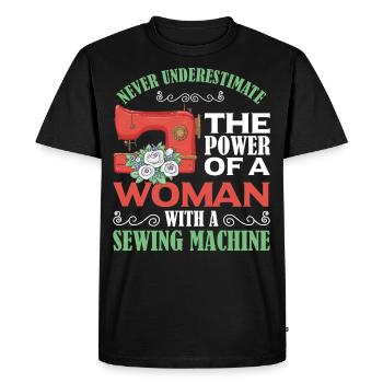 Sewing Quilting Machines Quilting Supplies Fabric - Men's Premium Organic T-Shirt - black - Front - Nico (187cm)