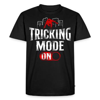 Parkour Free Running Traceur - T-shirt Premium bio Homme - noir - Devant - Nico (187cm)