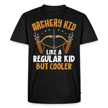 Archery Bow Archer Archery Kid - Men's Premium Organic T-Shirt - black - Front - Nico (187cm)