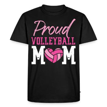 Joueuse de volleyball Équipe Maman Mère - T-shirt Premium bio Homme - noir - Devant - Nico (187cm)
