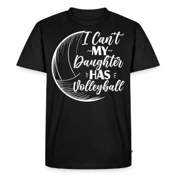 Joueuse de volleyball Fille de l’équipe - T-shirt Premium bio Homme - noir - Devant - Nico (187cm)