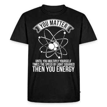 Vous comptez jusqu’à ce que vous vous multipliiez - T-shirt Premium bio Homme - noir - Devant - Nico (187cm)