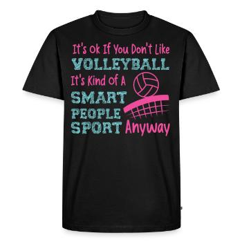 Équipe de volley-ball C’est ok si - T-shirt Premium bio Homme - noir - Devant - Nico (187cm)
