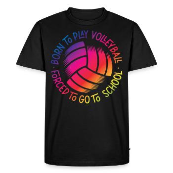 Équipe de volley-ball née de - T-shirt Premium bio Homme - noir - Devant - Nico (187cm)