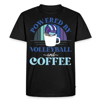 Café de l’équipe de volley-ball - T-shirt Premium bio Homme - noir - Devant - Nico (187cm)