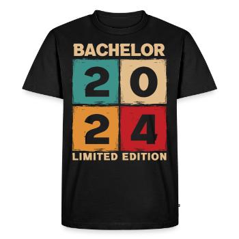 Bachelor 2024 Limited Edition - Men's Premium Organic T-Shirt - black - Front - Nico (187cm)