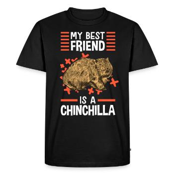 Wombat est mon meilleur ami marsupial - T-shirt Premium bio Homme - noir - Devant - Nico (187cm)