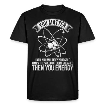 Vintage Vous comptez jusqu’à ce que vous vous multipliiez - T-shirt Premium bio Homme - noir - Devant - Nico (187cm)