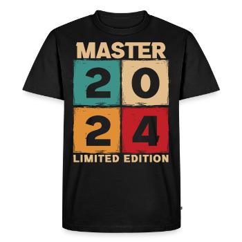 Master 2024 Diplôme Cadeau Étude Diplômé - T-shirt Premium bio Homme - noir - Devant - Nico (187cm)