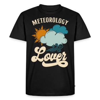 Meteorologist Weather Forecast - Men's Premium Organic T-Shirt - black - Front - Nico (187cm)