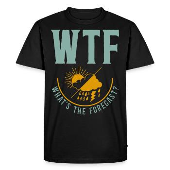 Météorologue Prévisions météorologiques - T-shirt Premium bio Homme - noir - Devant - Nico (187cm)