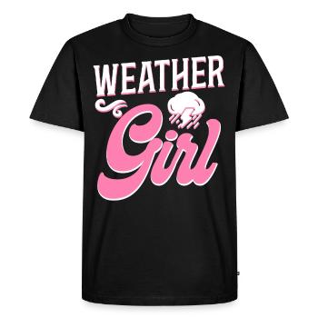 Météorologue Prévisions météorologiques - T-shirt Premium bio Homme - noir - Devant - Nico (187cm)