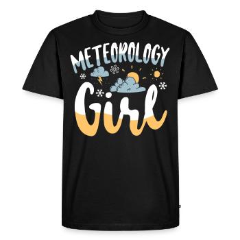 Meteorologist Weather Forecast - Men's Premium Organic T-Shirt - black - Front - Nico (187cm)