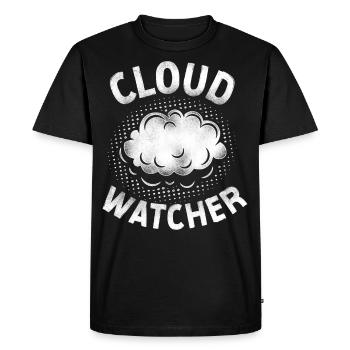 Météorologue Prévisions météorologiques - T-shirt Premium bio Homme - noir - Devant - Nico (187cm)