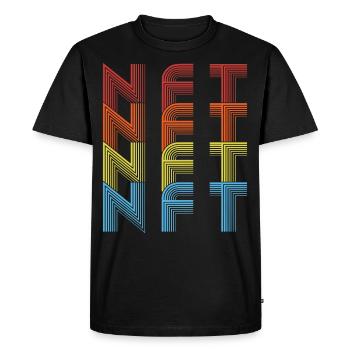 Jeton non fongible Crypto Lover Art NFT - T-shirt Premium bio Homme - noir - Devant - Nico (187cm)