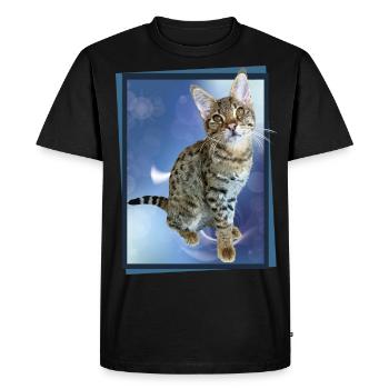 Tabby - T-shirt Premium bio Homme - noir - Devant - Nico (187cm)