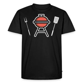 Grill Icon Grill Heure d’été - T-shirt Premium bio Homme - noir - Devant - Nico (187cm)