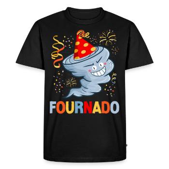 Météorologie des ouragans Storm Chaser - T-shirt Premium bio Homme - noir - Devant - Nico (187cm)