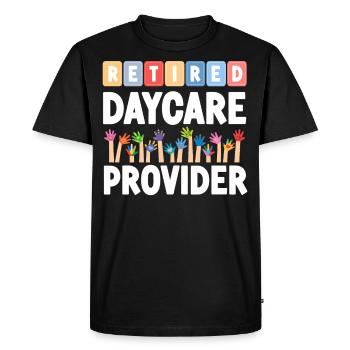 Childcare Daycare Provider Teacher - Men's Premium Organic T-Shirt - black - Front - Nico (187cm)