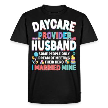 Childcare Daycare Provider Teacher - Men's Premium Organic T-Shirt - black - Front - Nico (187cm)