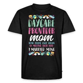 Fournisseur de services de garde d’enfants Enseignant - T-shirt Premium bio Homme - noir - Devant - Nico (187cm)