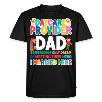 Childcare Daycare Provider Teacher - Men's Premium Organic T-Shirt - black - Front - Nico (187cm)