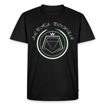 Puissance Alpha - T-shirt Premium bio Homme - noir - Devant - Nico (187cm)
