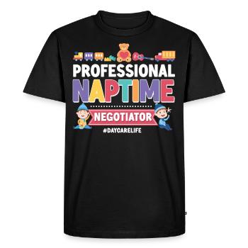 Childcare Daycare Provider Teacher - Men's Premium Organic T-Shirt - black - Front - Nico (187cm)