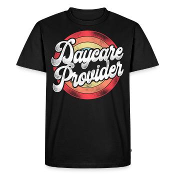 Childcare Daycare Provider Teacher - Men's Premium Organic T-Shirt - black - Front - Nico (187cm)