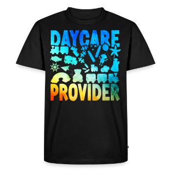 Childcare Daycare Provider Teacher - Men's Premium Organic T-Shirt - black - Front - Nico (187cm)