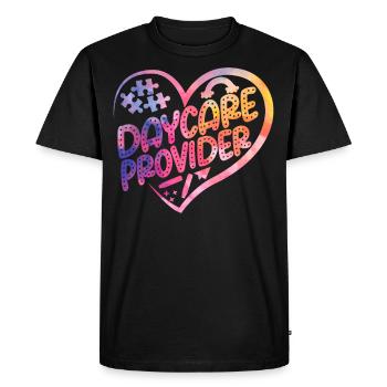 Childcare Daycare Provider Teacher - Men's Premium Organic T-Shirt - black - Front - Nico (187cm)