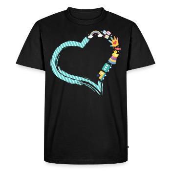 Childcare Daycare Provider Teacher - Men's Premium Organic T-Shirt - black - Front - Nico (187cm)